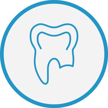 Kırık Diş Hattı Mavi Çember