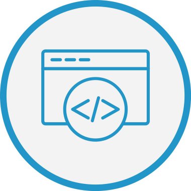 Tarayıcı Çizgisi Mavi Çember