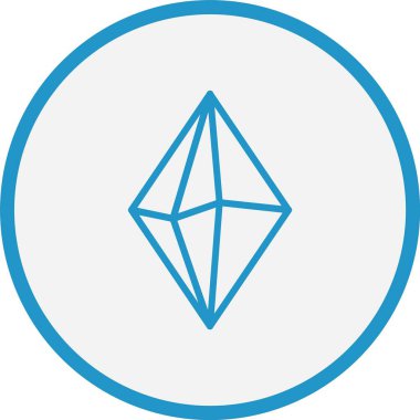 Kristal Çizgi Mavi Çember