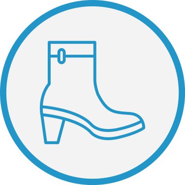 Kadın Çizme Çizmesi Mavi Çember