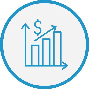 Grafik Çizgisi Mavi Çember