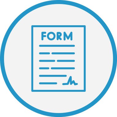 Biçim Çizgisi Mavi Çember