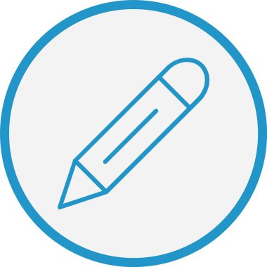 Kalem Çizgisi Mavi Çember