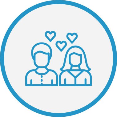 İlişki Çizgisi Mavi Çember