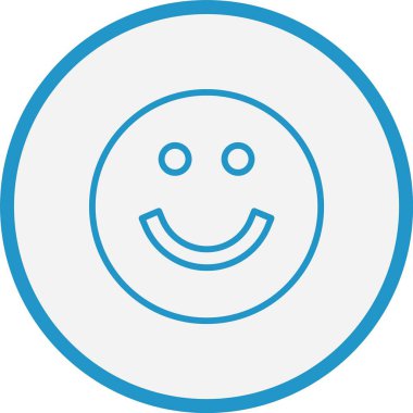 Gülme Çizgisi Mavi Çember