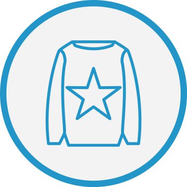 Süveter Çizgisi Mavi Çember