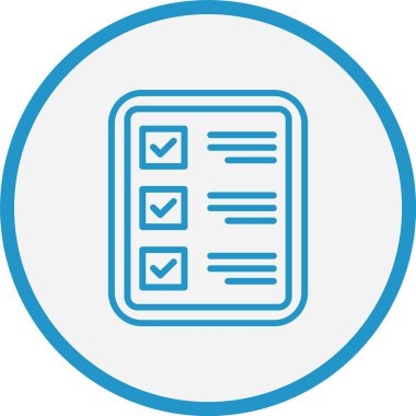 Sınav Satırı Mavi Çember