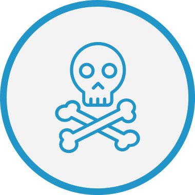 Kurukafa Çizgisi Mavi Çember