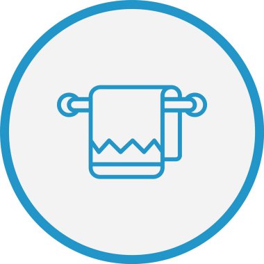 Havlu Çizgisi Mavi Çember