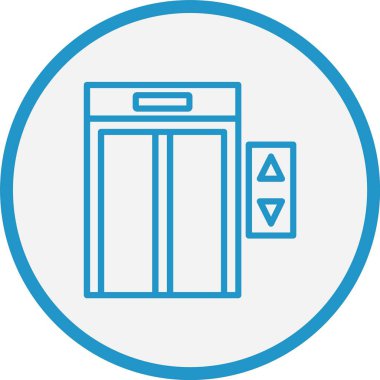 Asansör Hat Mavi Çember