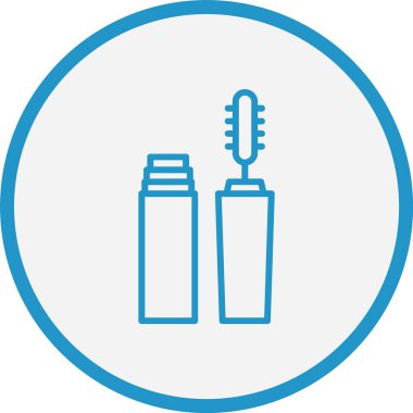 Göz Fırçası Çizgisi Mavi Çember