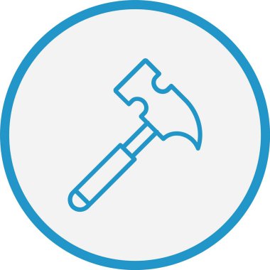 Çekiç Çizgisi Mavi Çember