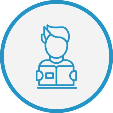 Çalışma Satırı Mavi Çember