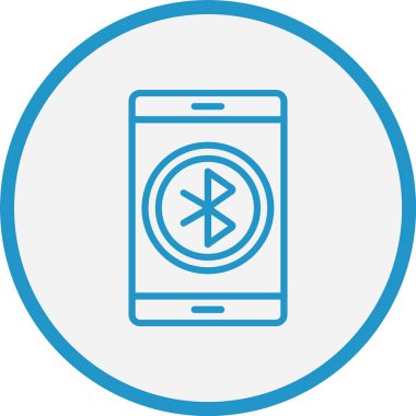 Bluetooth Çizgisi Mavi Çember