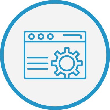 Tarayıcı Çizgisi Mavi Çember