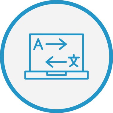 Bilgisayar Çizgisi Mavi Çember