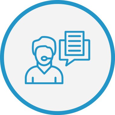 Müşteri Hizmeti Mavi Çember