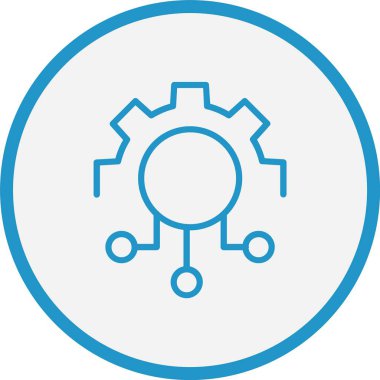 Bütünleşme Çizgisi Mavi Çember