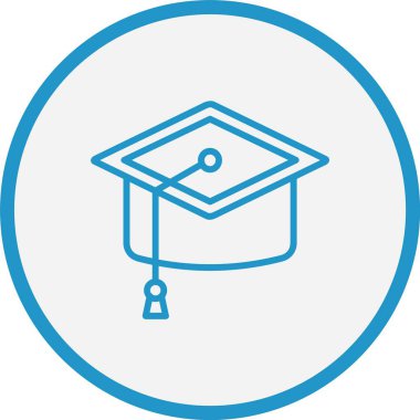 Mezuniyet Cap Hattı Mavi Çember