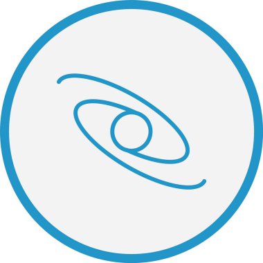 Gezegen Çizgisi Mavi Çember