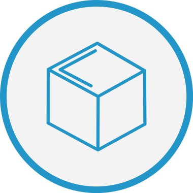 3d Görünüm Satır Mavi Çember