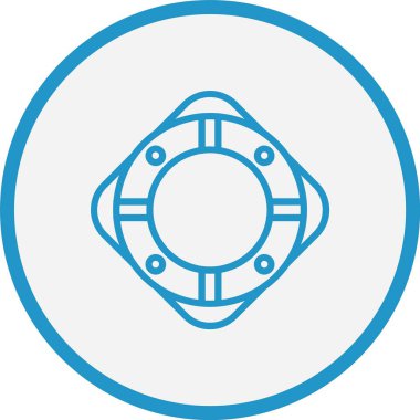 Yaşam Koruyucu Çizgisi Mavi Çember