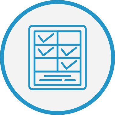 Planlayıcı Çizgisi Mavi Çember