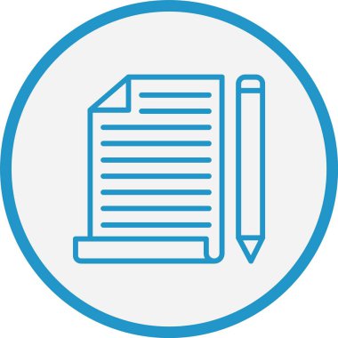 Politika Çizgisi Mavi Çember