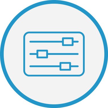 Kaydırma Çizgisi Mavi Çember