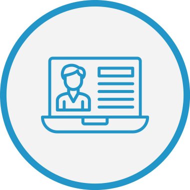 Kullanıcı Hesap Satırı Mavi Çember