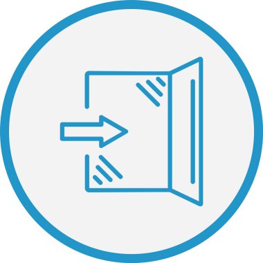 Giriş Hattının Mavi Çember Çizgisi Mavi Çember