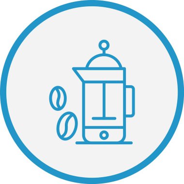 Percolator Çizgisi Mavi Çember