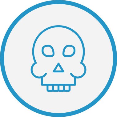 Kurukafa Çizgisi Mavi Çember