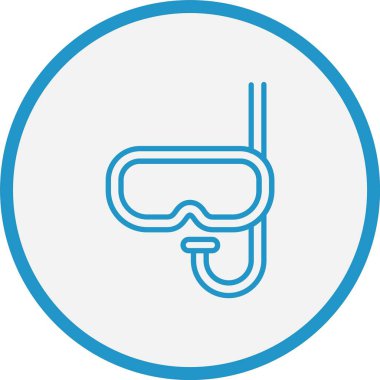 Şnorkel çizgisi Mavi Çember