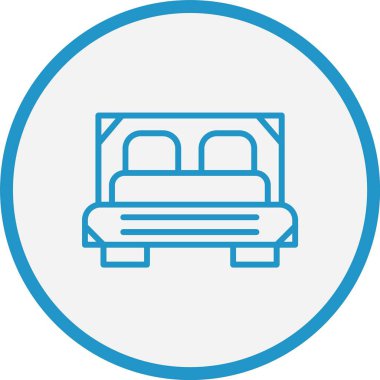 Yatak Çizgisi Mavi Çember