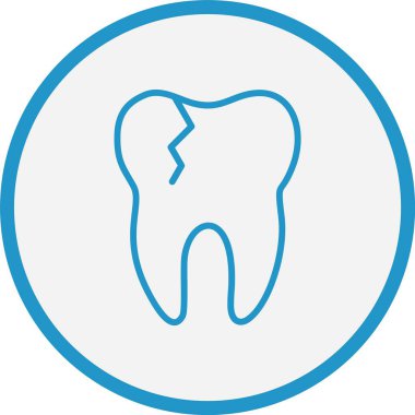 Kırık Diş Hattı Mavi Çember