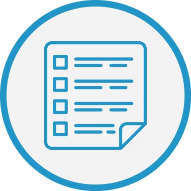 Kontrol Listesi Mavi Çember