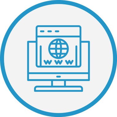 Tanım Çizgisi Mavi Çember