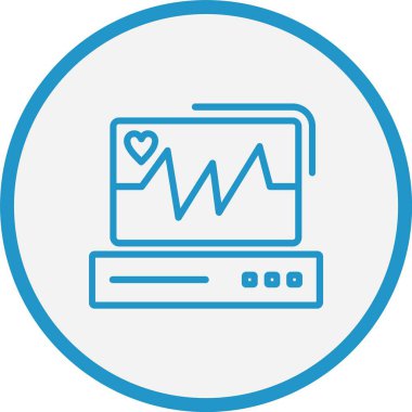 ECG İzleme Hattı Mavi Çember