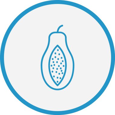 Papaya Çizgisi Mavi Çember