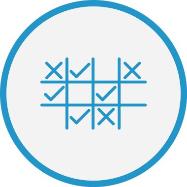 Tic Tac Parmak Çizgisi Mavi Çember