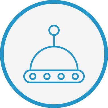 Ufo Çizgisi Mavi Çember