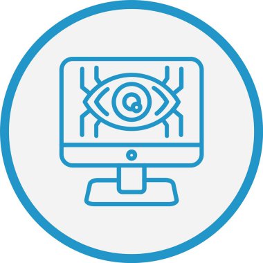 Göz Çizgisi Mavi Çember