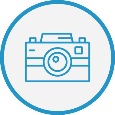 Fotoğraf Makinesi Mavi Çember