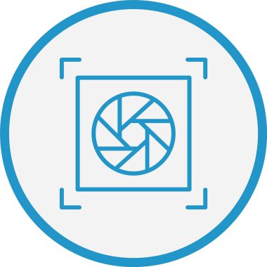 Fotoğraf Çizgisi Mavi Çember