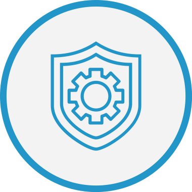 Kalkan Çizgisi Mavi Çember