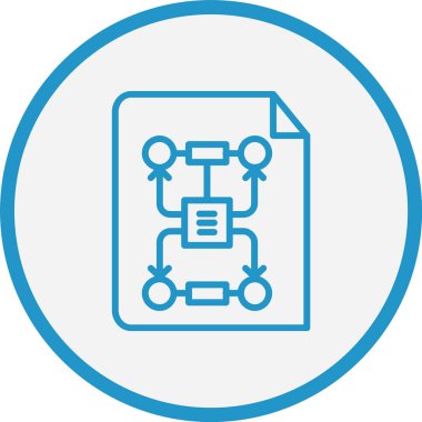 Algoritma Çizgisi Mavi Çember