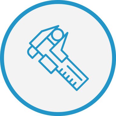 Caliper Çizgisi Mavi Çember