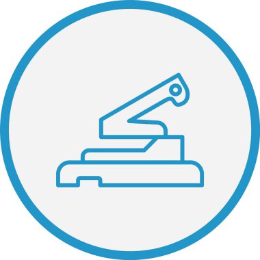 Delik Delme Çizgisi Mavi Çember