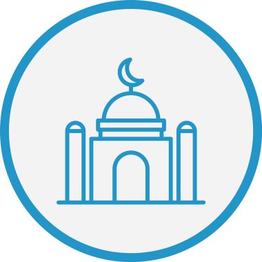 Kara Market Çizgisi Mavi Çember